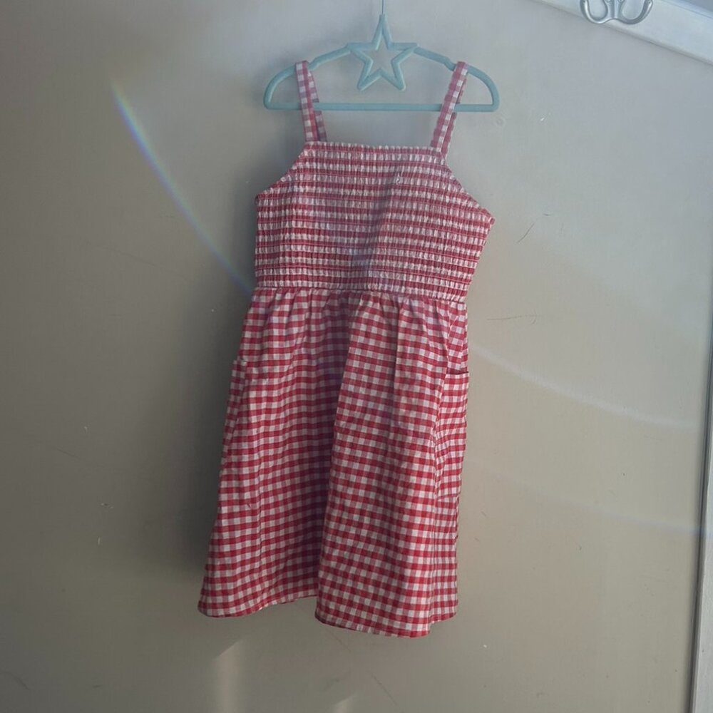 ❤️🤍 Copper Key Red & White Gingham Dress – Kids Size 6 🤍❤️